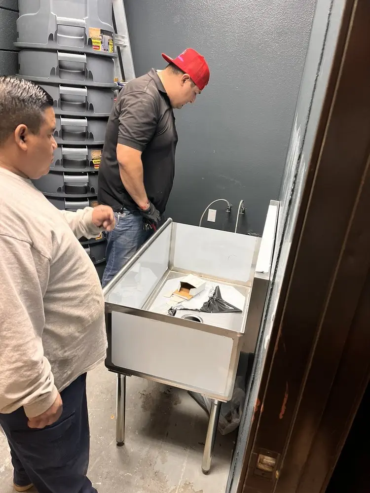 Commercial plumbing and sink installation in Smithfield